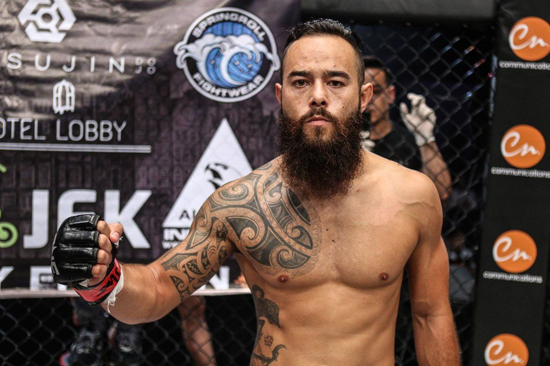 Dutch-Indonesian mixed martial artist Anthony Engelen shows off his beard