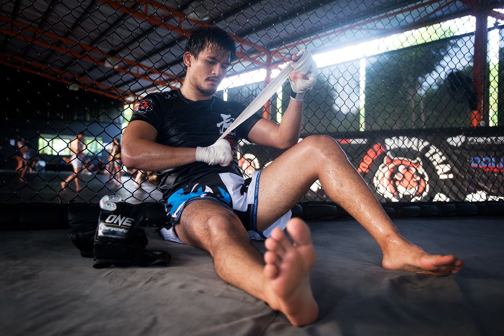 Shannon “OneShin” Wiratchai in training