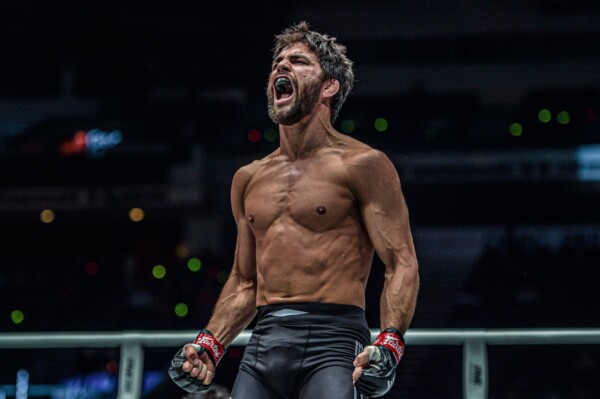 American grappling stud Garry Tonon screams in joy bout his quick submission win