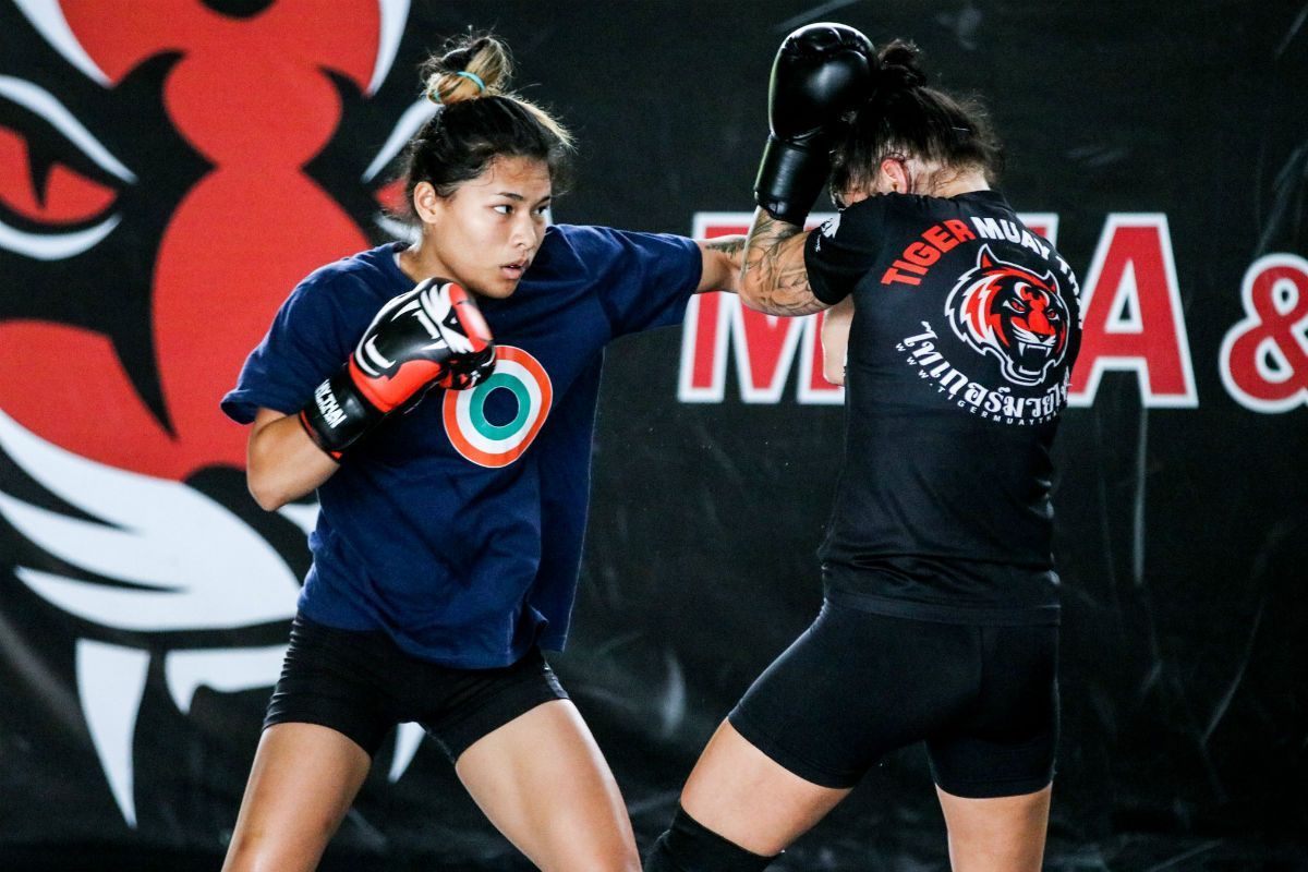 Indian martial artist Asha Roka training ahead of her ONE debut
