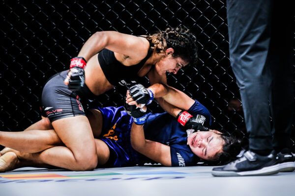 Indian wrestling icon Ritu Phogat unloads ground and pound on Nou Srey Pov
