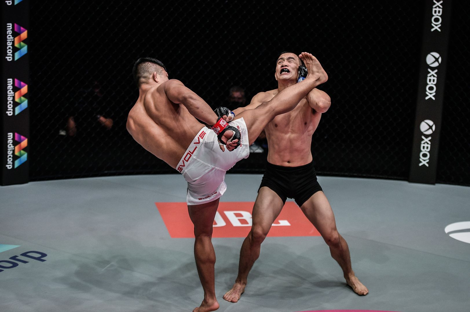 Live action shots of MMA fighters Roshan Mainam and Liu Peng Shuai from ONE: REIGN OF DYNASTIES on 9 October!
