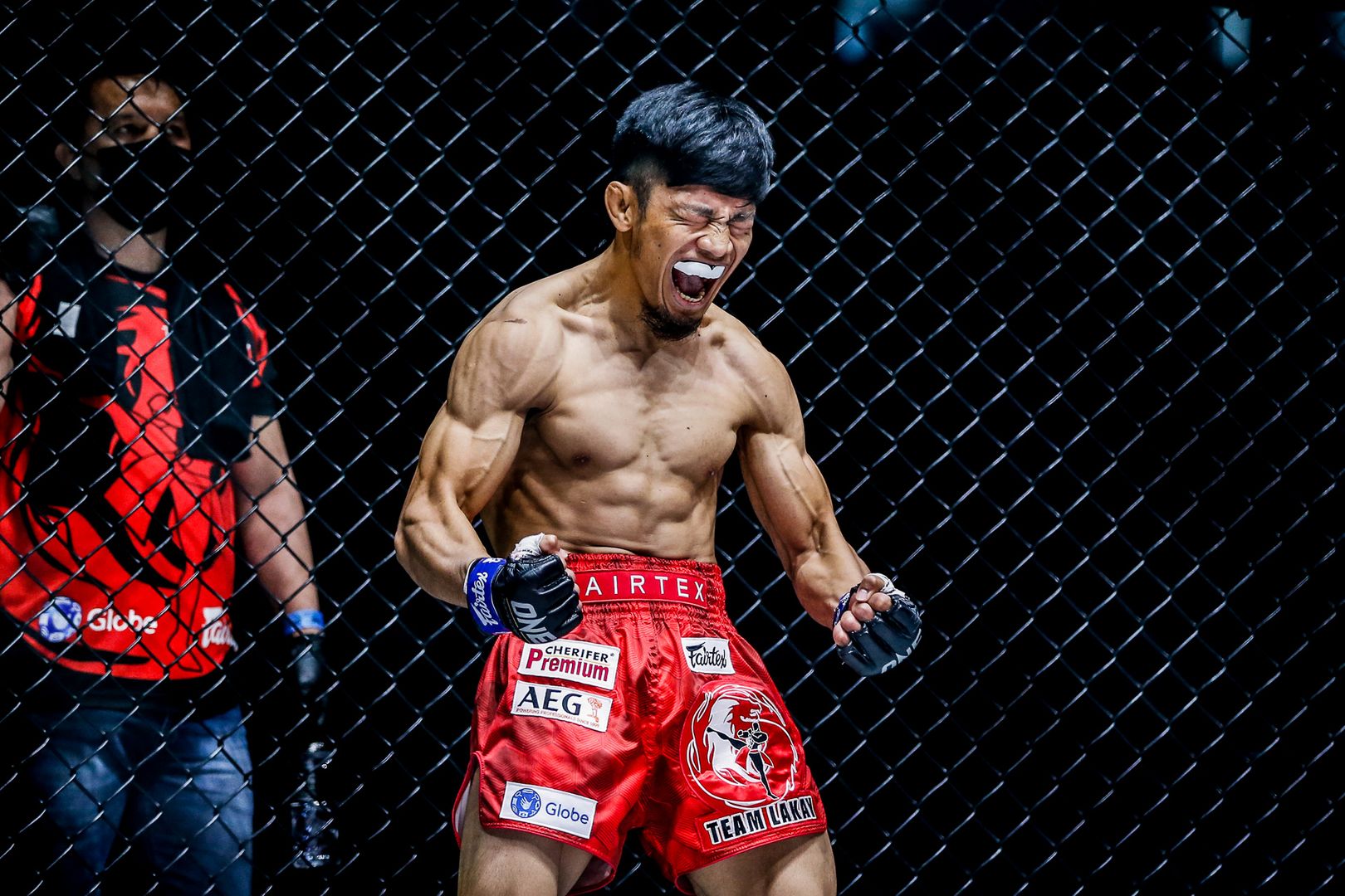 Japanese MMA fighter Hiroba Minowa squares off against Filipino MMA fighter Lito Adiwang at ONE: INSIDE THE MATRIX III