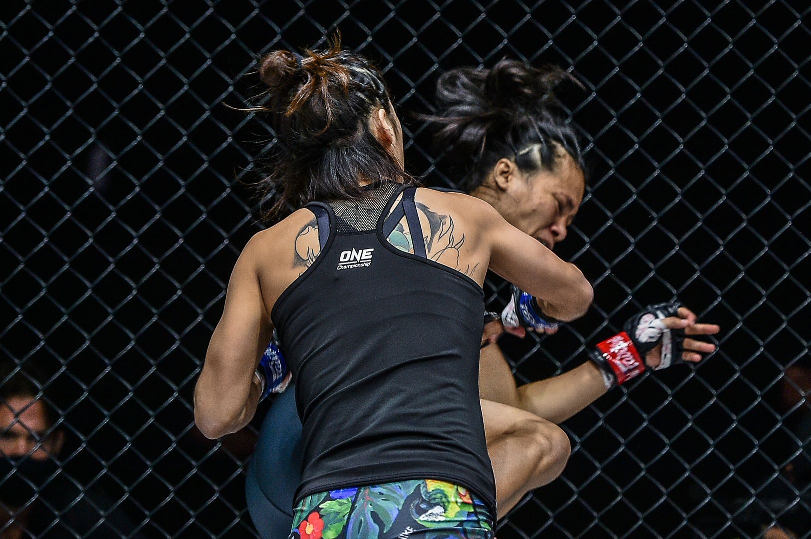 Chinese MMA star Meng Bo knocks out Indonesian MMA fighter Priscilla Hertati Lumban Gaol at ONE: INSIDE THE MATRIX II in Singapore