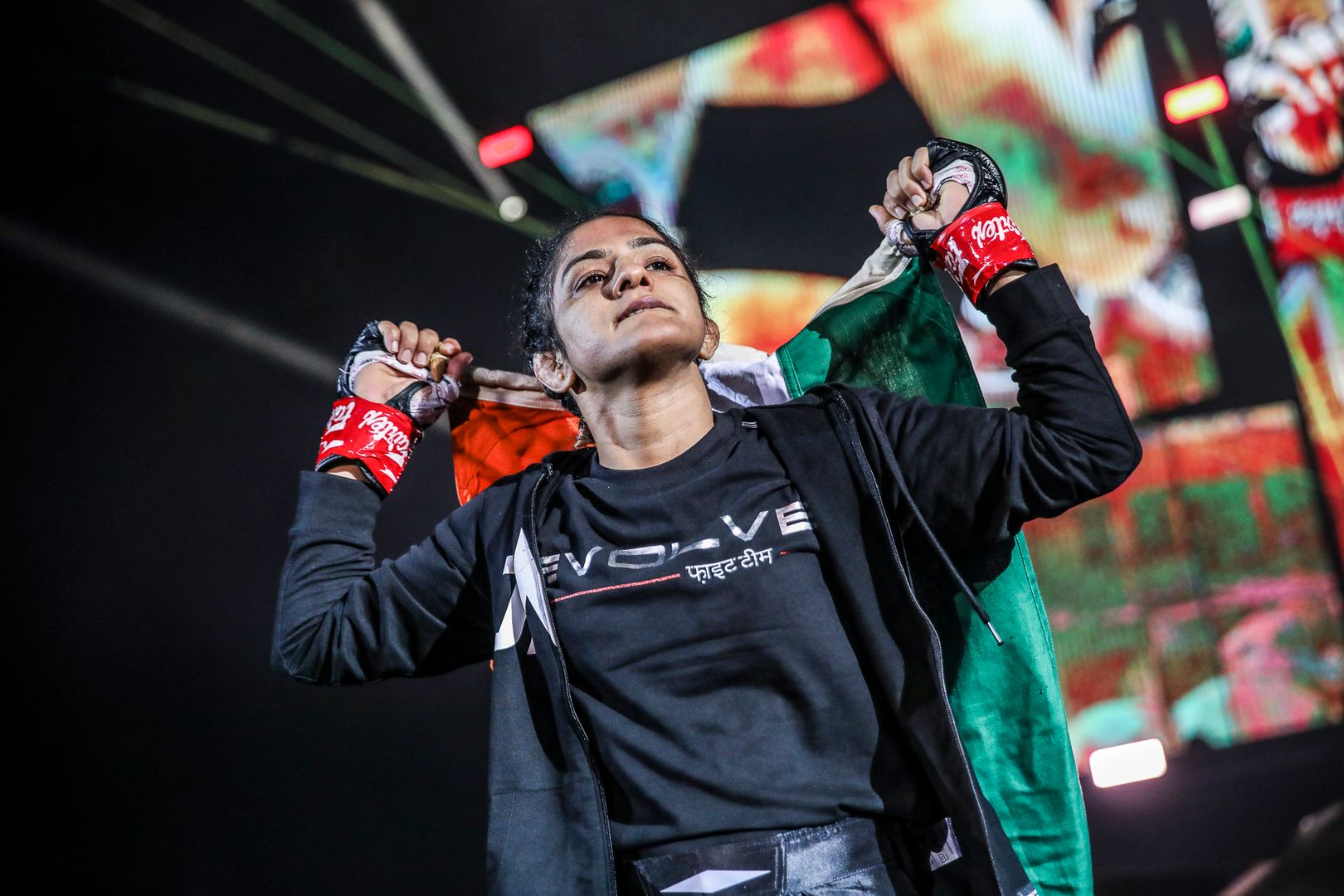 MMA fighters Ritu Phogat and Jomary Torres fight at ONE: BIG BANG in Singapore