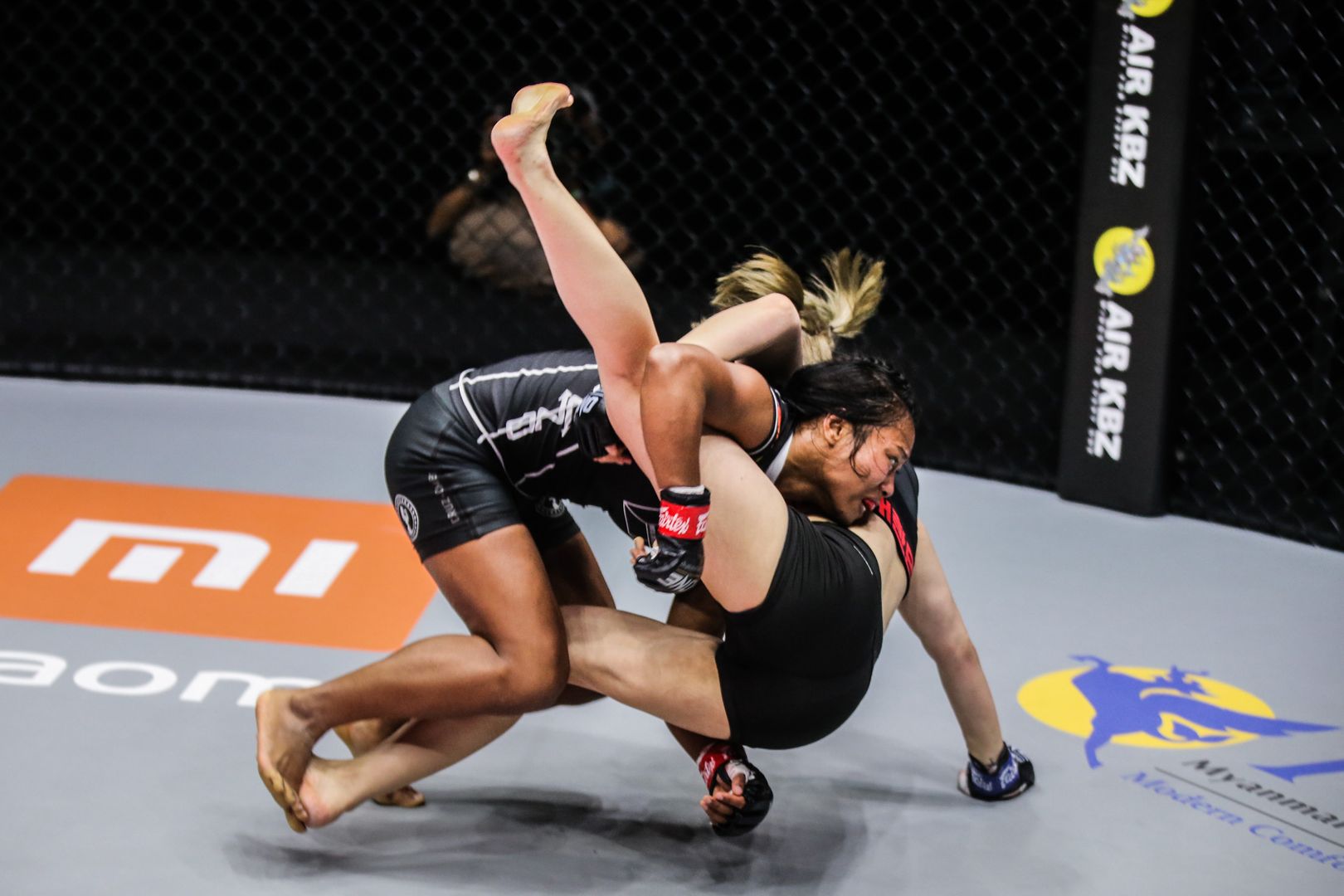 MMA fighters Sovannahry Em and Choi Jeong Yun compete at ONE: UNBREAKABLE II in January 2021