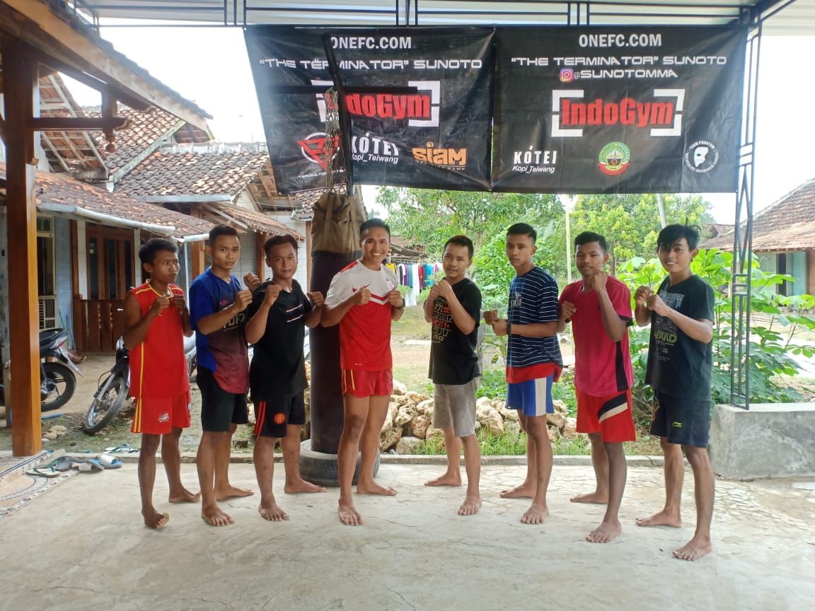 Sunoto at his new gym, Terminator Top Team