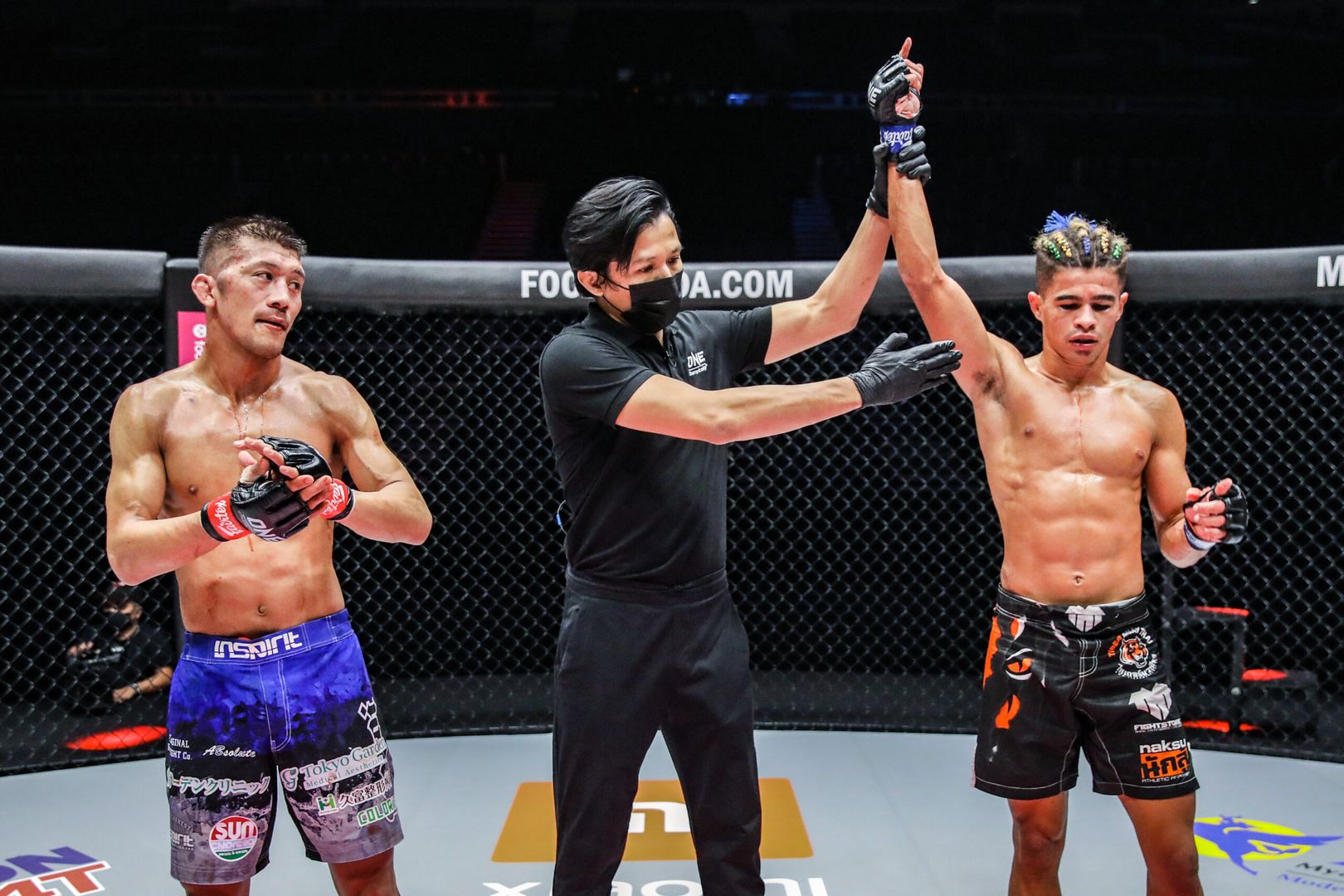 MMA fighters Shoko Sato and Fabricio Andrade compete at ONE: UNBREAKABLE III on 5 February 2021