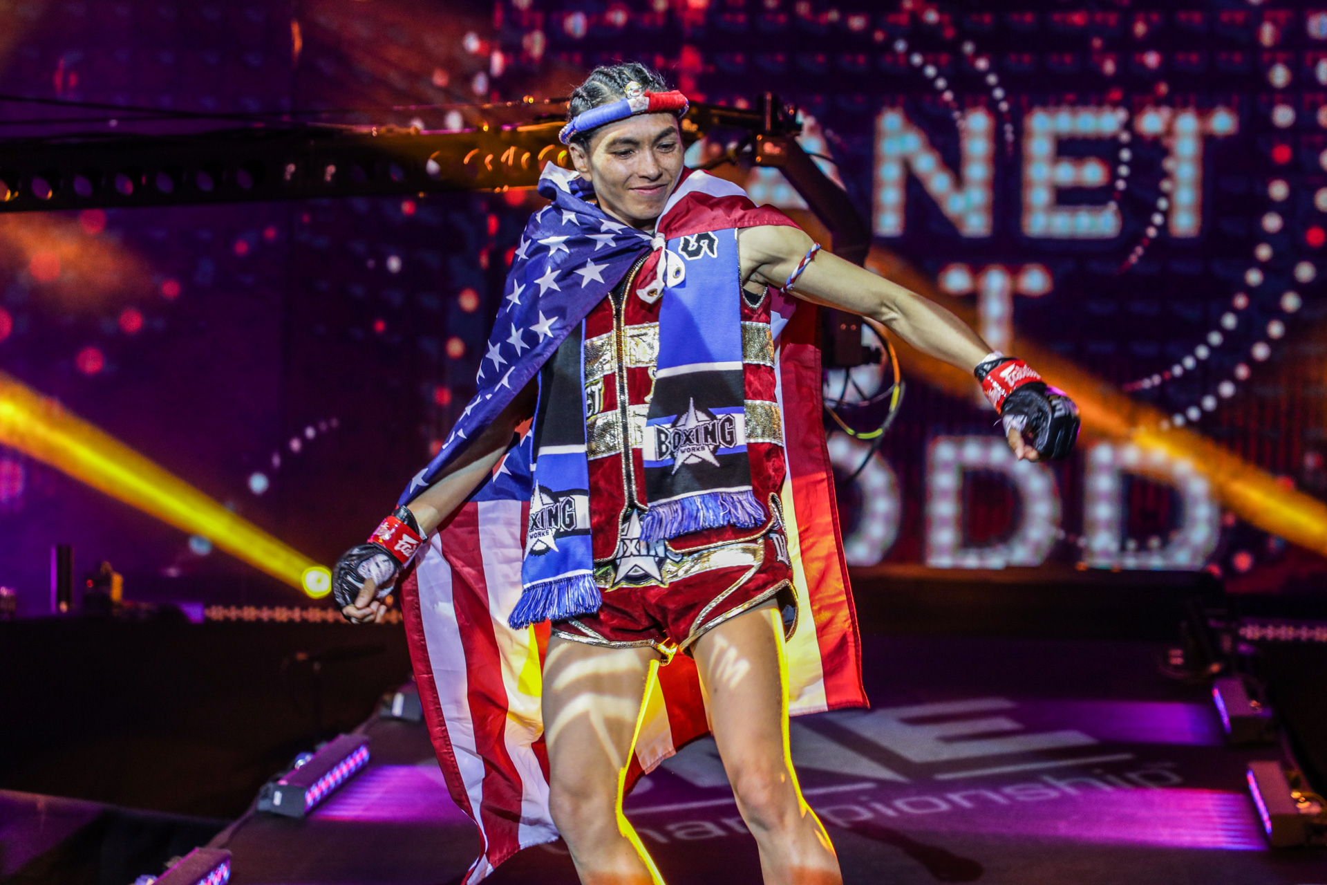 American Muay Thai fighter Janet Todd dances to the Circle