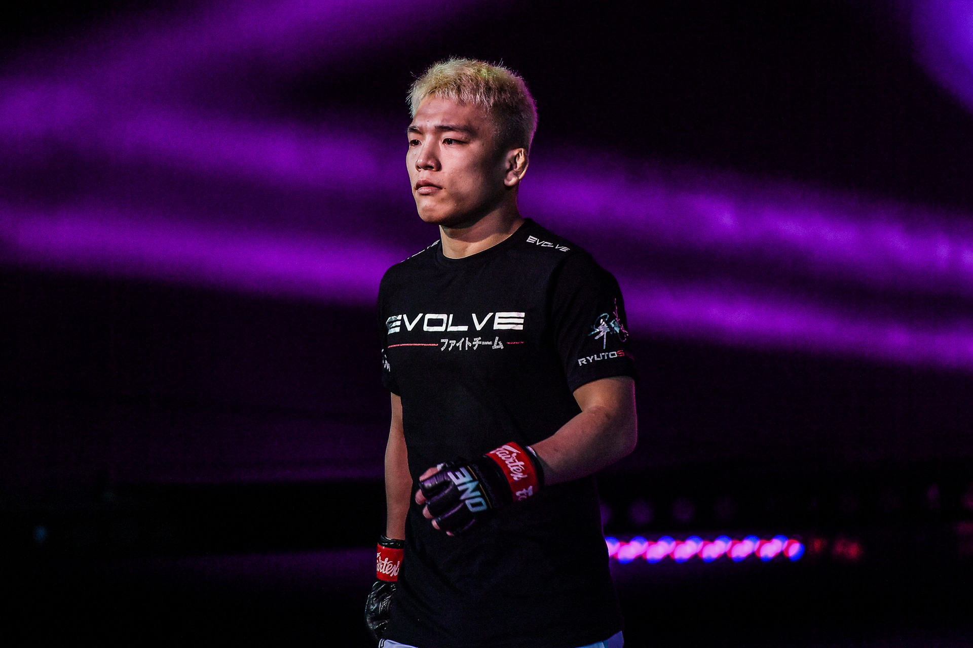 Japanese MMA fighter Ryuto Sawada enters the Singapore Indoor Stadium
