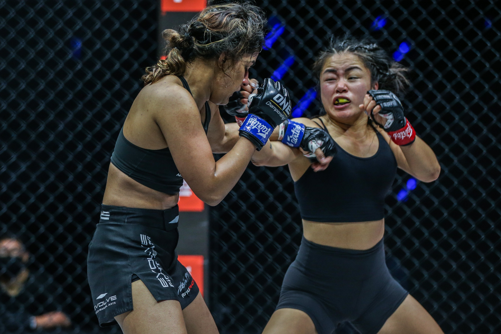 Scenes from the atomweight bout between MMA stars Ritu Phogat and Bi Nguyen at ONE: DANGAL on 15 May