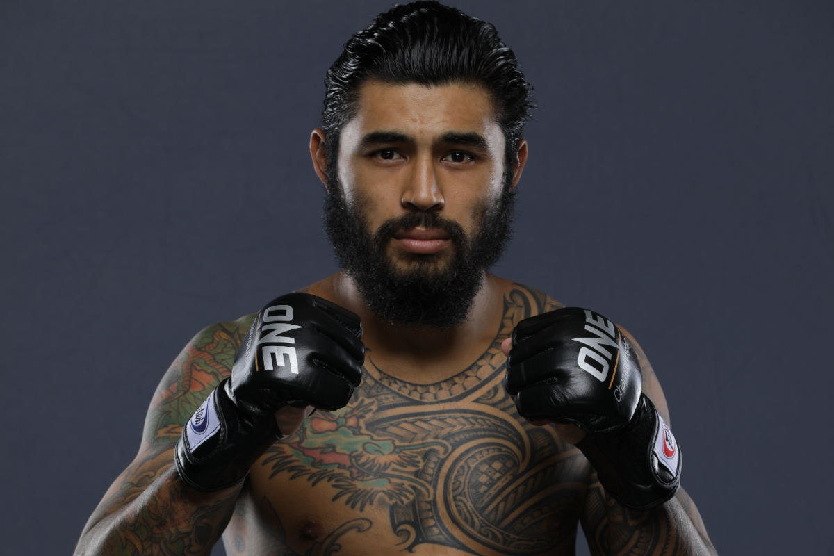 Lightweight MMA fighter Ben Wilhelm stands in his fight stance