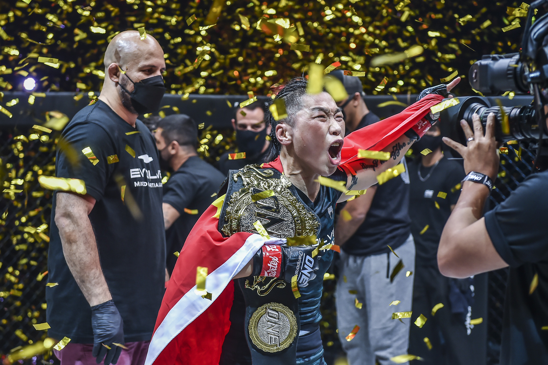 Pictures from the World Title fight between Xiong Jing Nan and Michelle Nicolini at ONE: EMPOWER