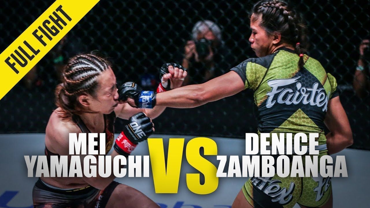 mei yamaguchi vs denice zamboanga one full fight february 2020
