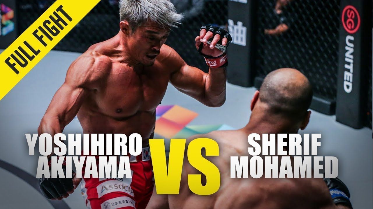 yoshihiro akiyama vs sherif mohamed one full fight february 2020