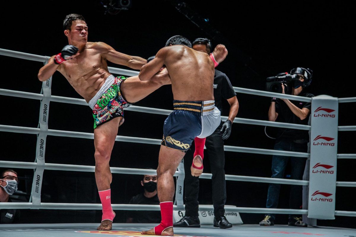 Saemapetch Fairtex and Rodlek PK.Saenchai Muaythaigym do battle on the ONE Bantamweight Muay Thai Tournament