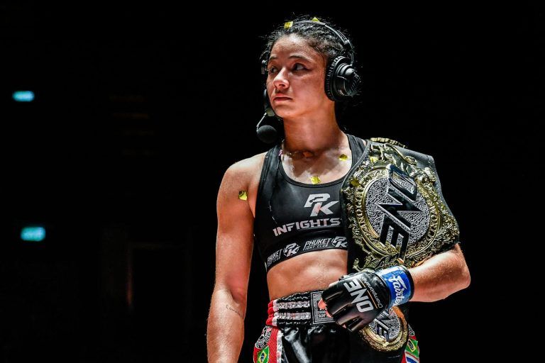 New ONE Atomweight Muay Thai World Champion Allycia Hellen Rodrigues