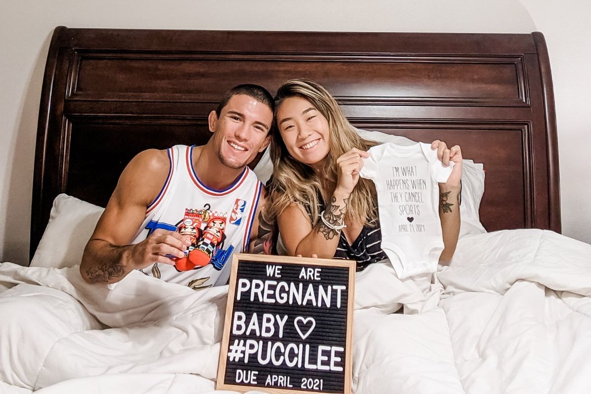 Bruno Pucci and Angela Lee announce she is expecting in April 2021
