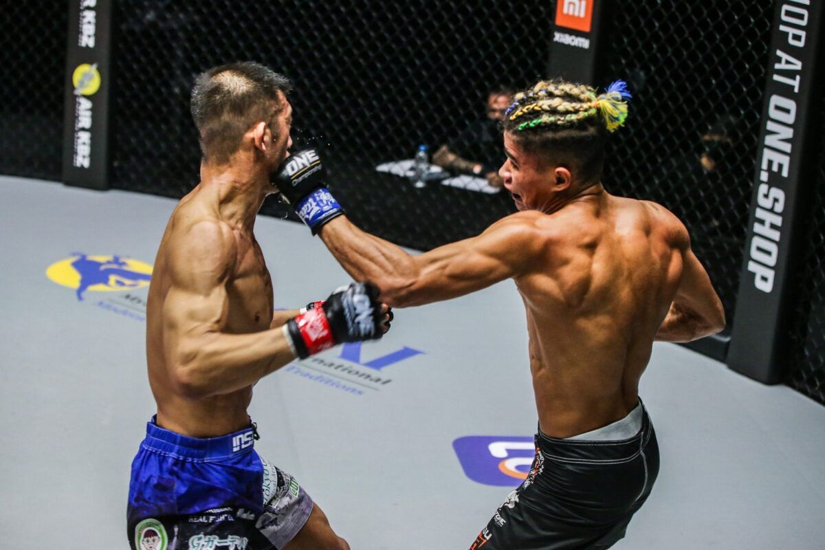 MMA fighters Shoko Sato and Fabricio Andrade compete at ONE: UNBREAKABLE III on 5 February 2021