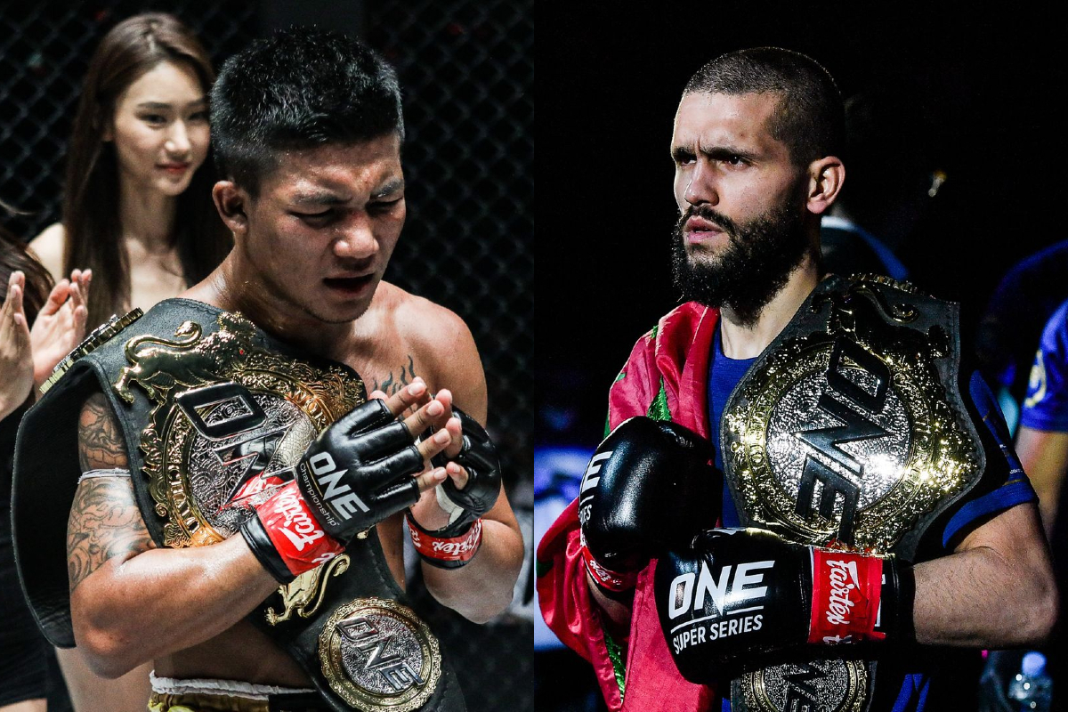ONE Super Series Flyweight World Champions Rodtang Jitmuangnon and Ilias Ennahachi