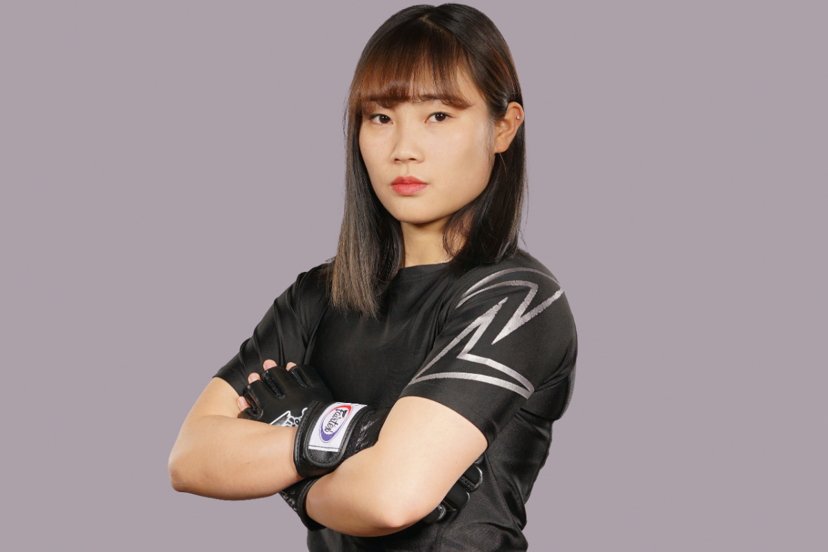 Wang Luping poses in her fight stance