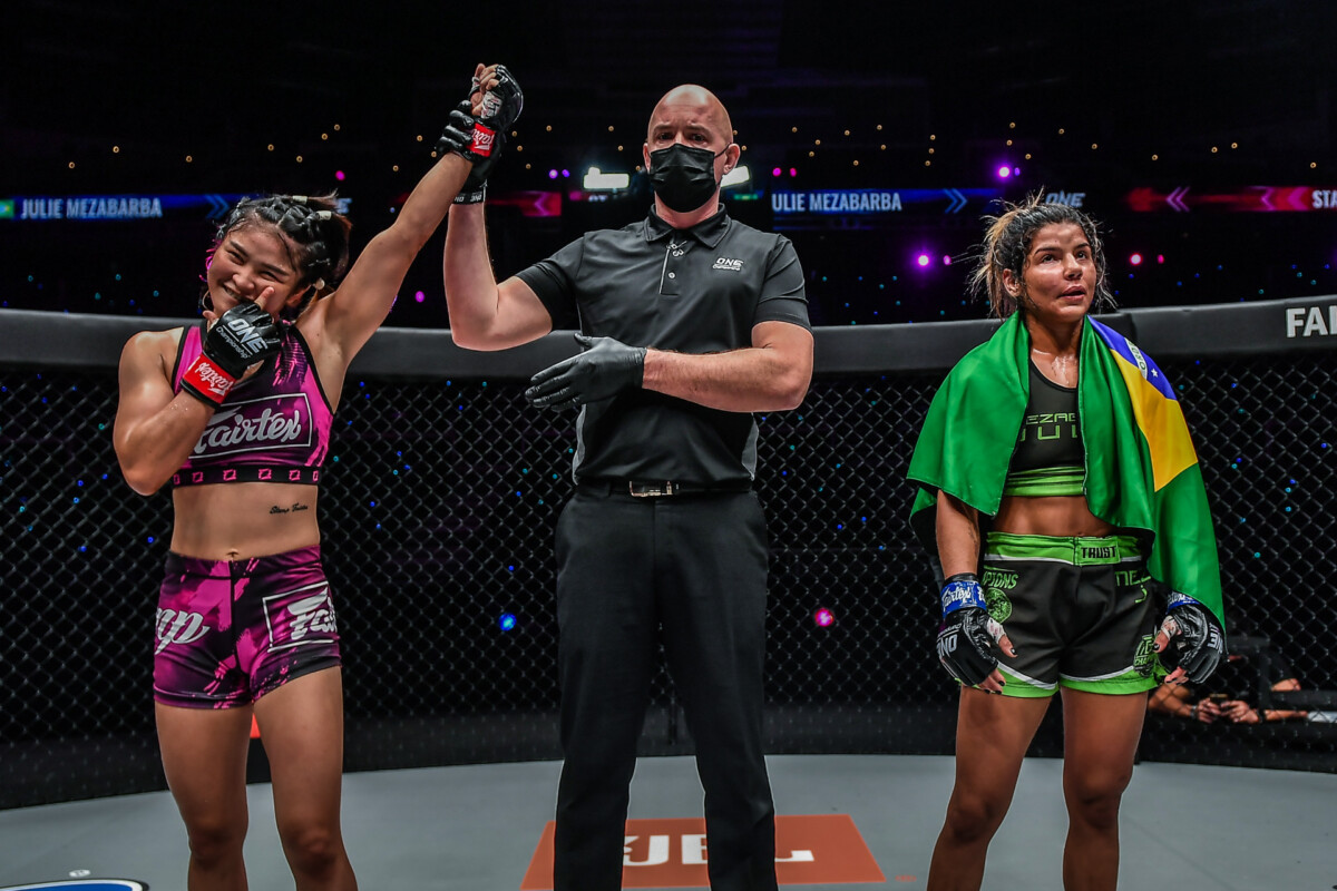 Stamp defeated Julie Mezabarba by unanimous decision at ONE: NEXTGEN.