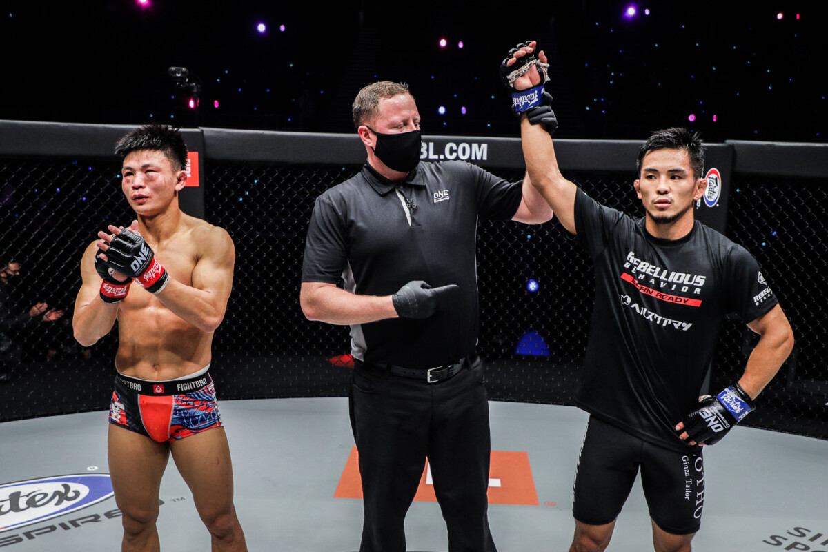 Pictures from the fight between Yuya Wakamatsu and Hu Yong at ONE: WINTER WARRIORS