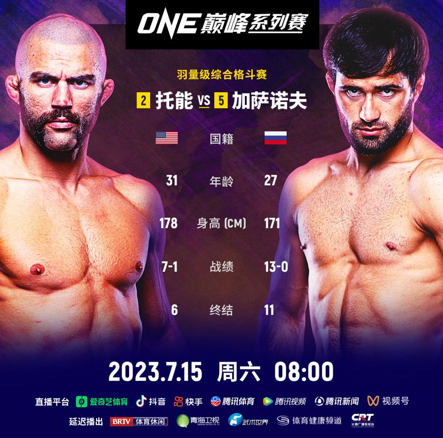 加里·托能对战沙米尔·加萨诺夫