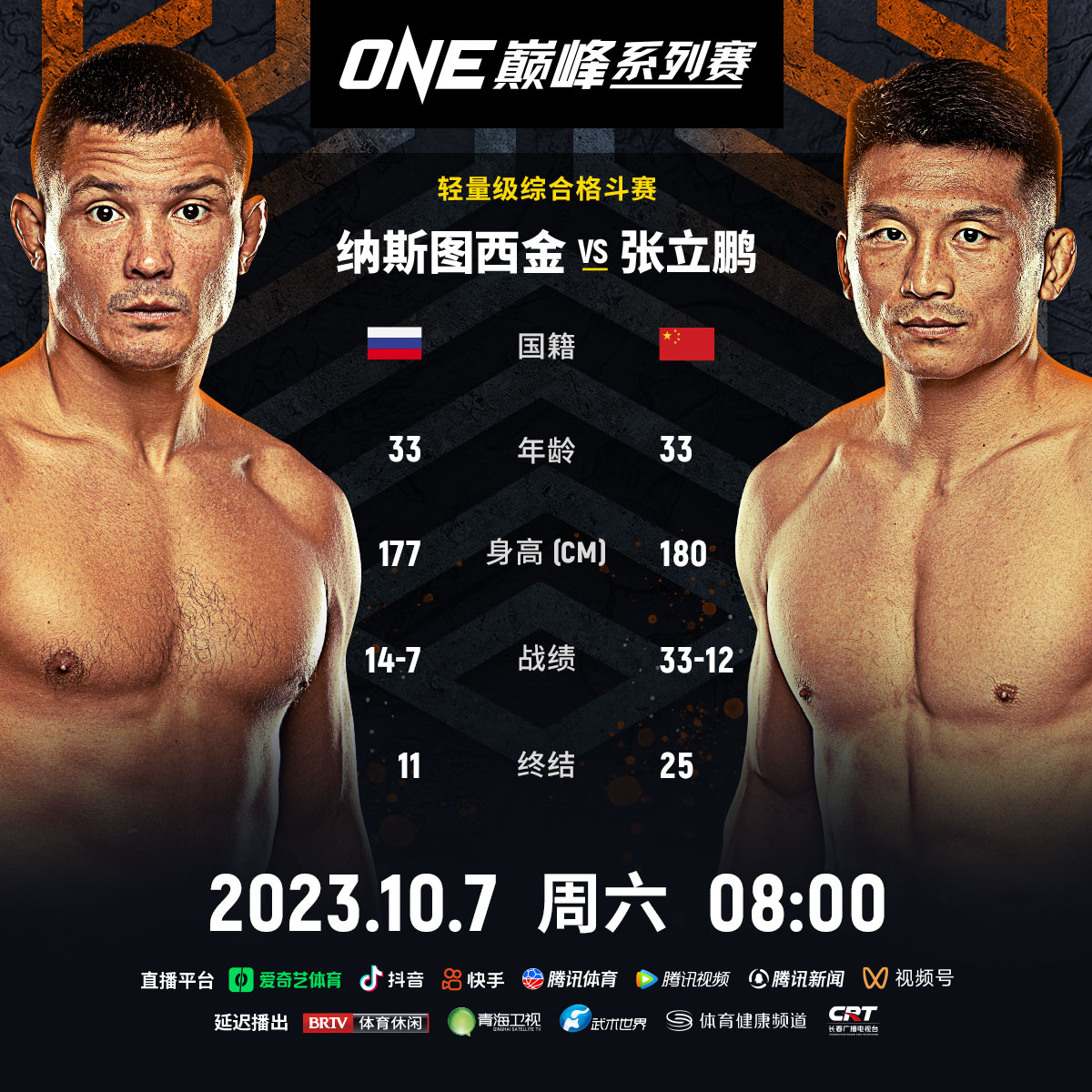 "one:巅峰系列赛 15"七大看点,胡勇,张立鹏对战强敌